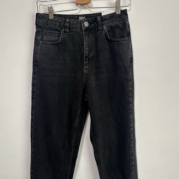 BDG Urban Outfitters Mom High Waisted Tapered Jeans 27 x 32 Black Y2K Trendy NEW - Picture 3 of 9
